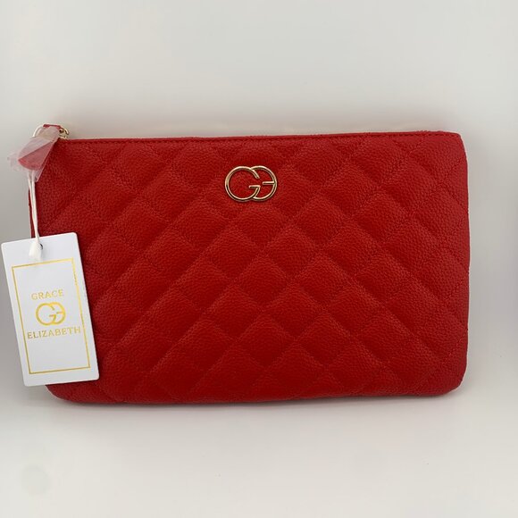 Grace Elizabeth Quilted Pouch Crossbody Bag - Picture 1 of 7